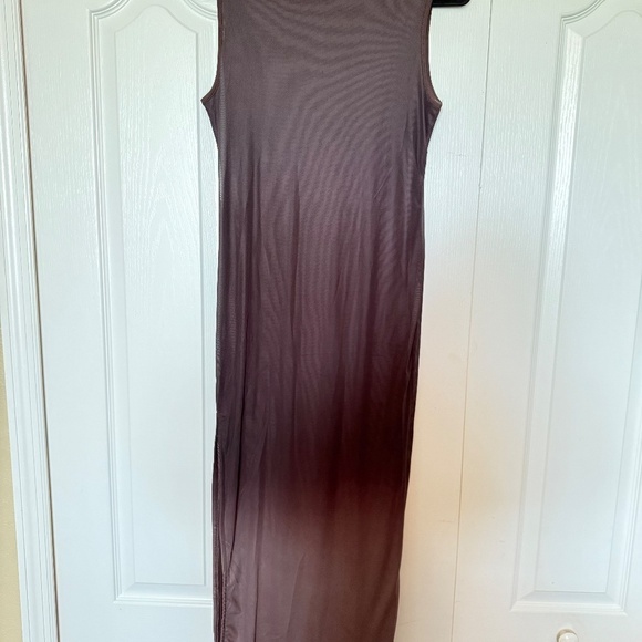 MUSERA Sleek & Sultry Sheer Maxi Dress Thigh-High Split – Size Large ✨🔥 - Picture 5 of 6